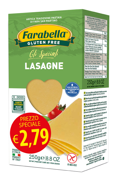FARABELLA LASAGNA PROMO 250 G X 6 PEZZI - Farmadillo