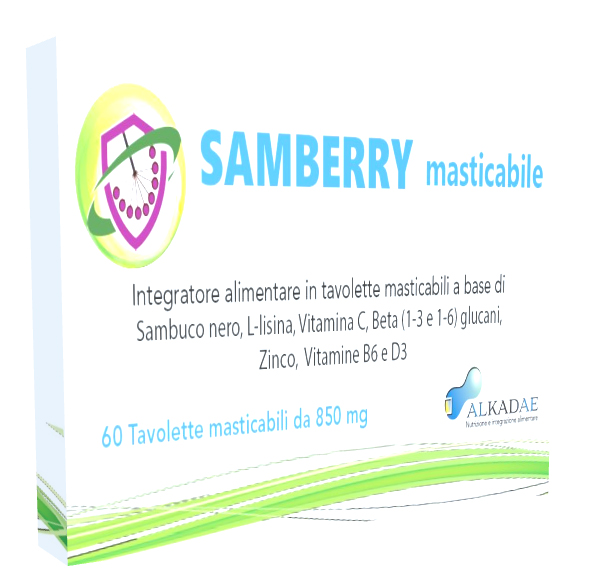 SAMBERRY MASTICABILE 60 TAVOLETTE - Farmadillo