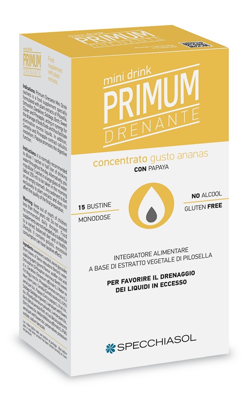 PRIMUM DRENANTE MINIDRINK ANANAS 15 STICK DA 10 ML - Farmadillo