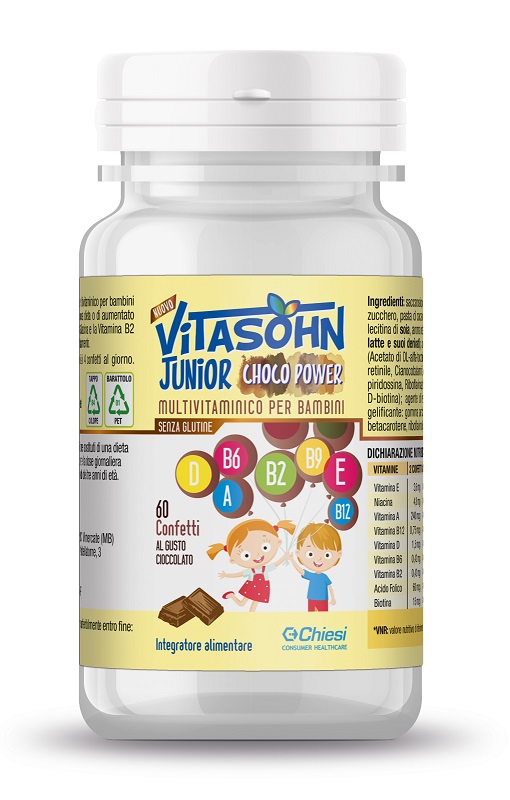 VITASOHN JUNIOR CHOCO POWER 60 CONFETTI - Farmadillo