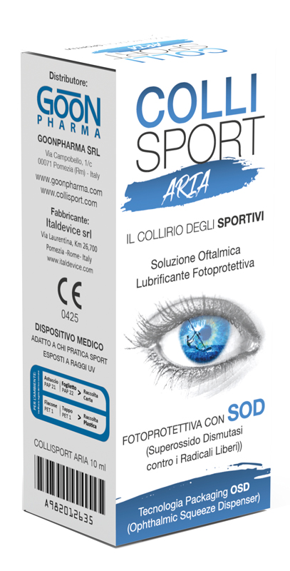 COLLISPORT ARIA SOLUZIONE OFTALMICA LUBRIFICANTE FOTOPROTETTIVA 10 ML - Farmadillo