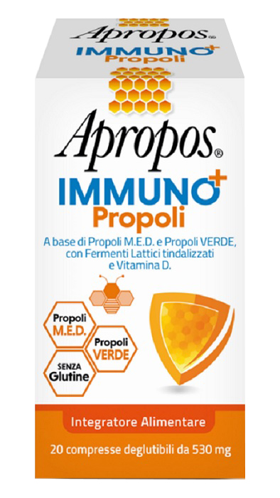 APROPOS IMMUNO+ PROPOLI 20 COMPRESSE DEGLUTIBILI - Farmadillo