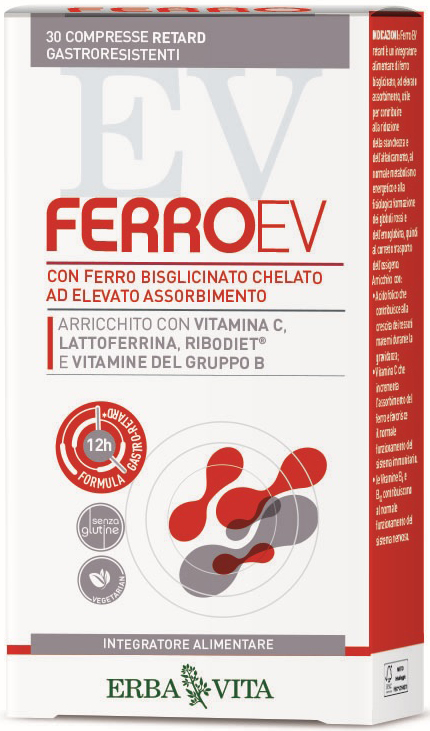 FERRO EV RETARD 30 COMPRESSE GASTRORESISTENTI - Farmadillo