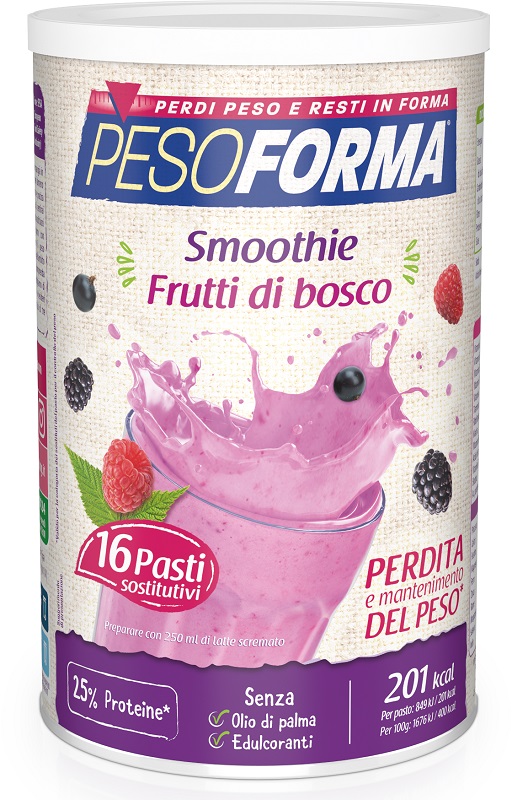 PESOFORMA SMOOTHIE FRUTTI BOSCO 436 G - Farmadillo