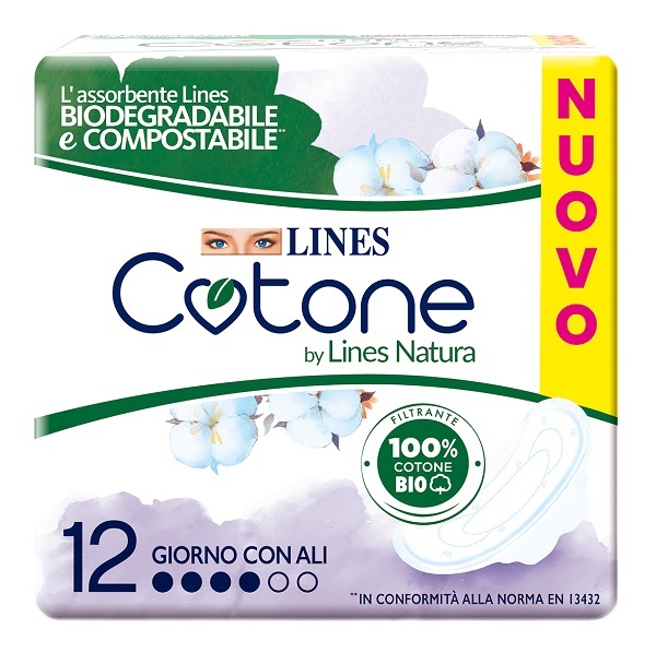 LINES COTONE BIO ULTRA ALI 12 PEZZI - Farmadillo