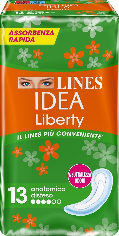 LINES IDEA LIBERTY DWCT ANATOMICI 13 PEZZI - Farmadillo