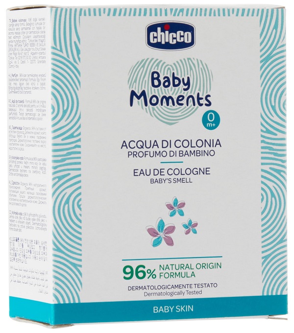 CHICCO BABY MOMENTS ACQUA DI COLONIA PROFUMO DI BAMBINO 100 ML - Farmadillo