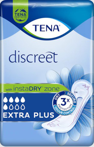 ASSORBENTE INCONTINENZA LEGGERA TENA DISCREET EXTRA PLUS 16 PEZZI - Farmadillo