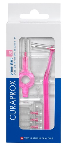 CURAPROX CPS 08 SCOVOLINO PRIME START 08 PINK 5 PEZZI - Farmadillo