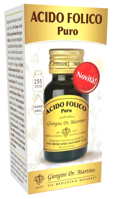 ACIDO FOLICO PURO LIQUIDO ANALCOLICO 30 ML - Farmadillo