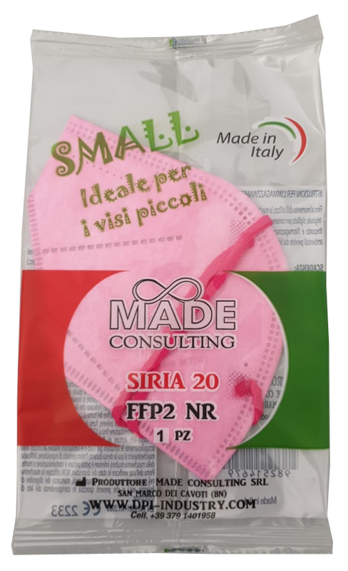 SIRIA 20 SEMIMASCHERINA FILTRANTE FFP2 PINK SMALL - Farmadillo