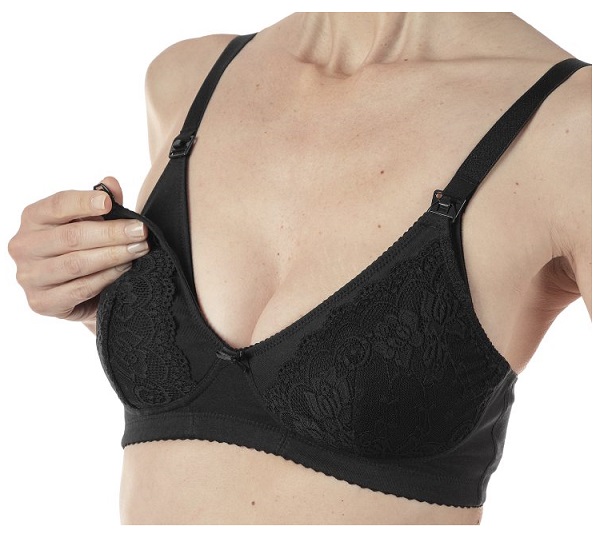 MAMMY REGGISENO COTONE ALLATTAMENTO BLACK 3D - Farmadillo
