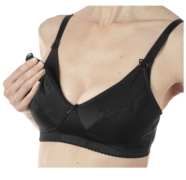 MAMMY REGGISENO MICROFIBRA ALLATTAMENTO BLACK 4D - Farmadillo