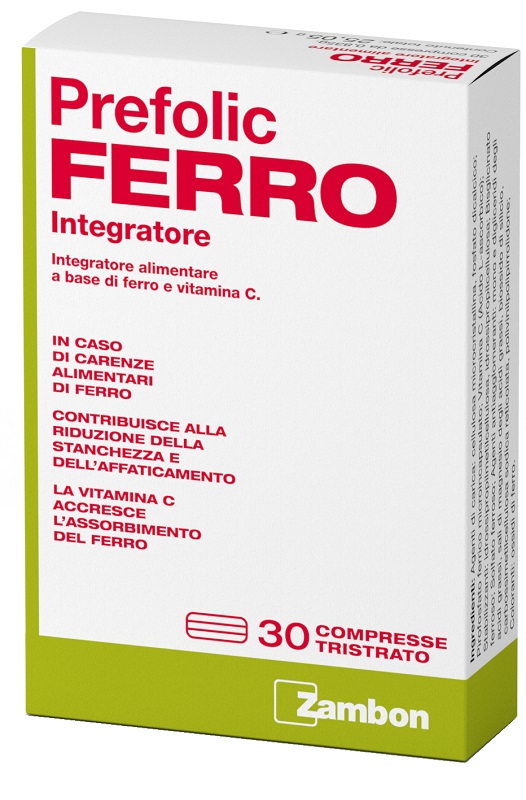 PREFOLIC FERRO 30 COMPRESSE - Farmadillo