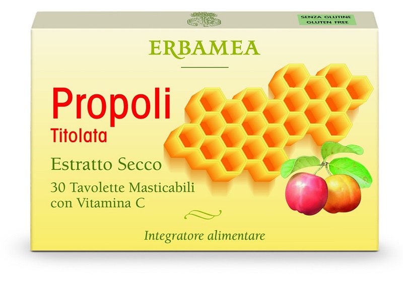 PROPOLI TITOLATA 30 TAVOLETTE MASTICABILI - Farmadillo