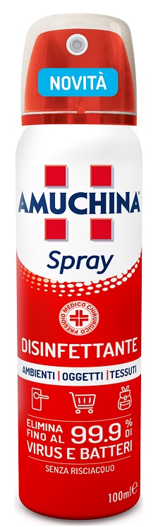 AMUCHINA SPRAY AMBIENTI OGGETTI TESSUTI 100 ML - Farmadillo