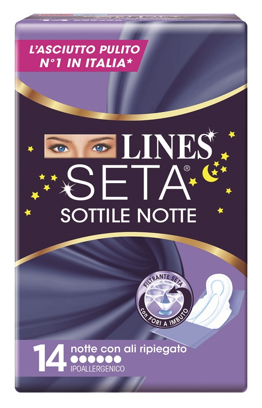 LINES SETA SOTTILE NOTTE CON ALI 14 PEZZI - Farmadillo