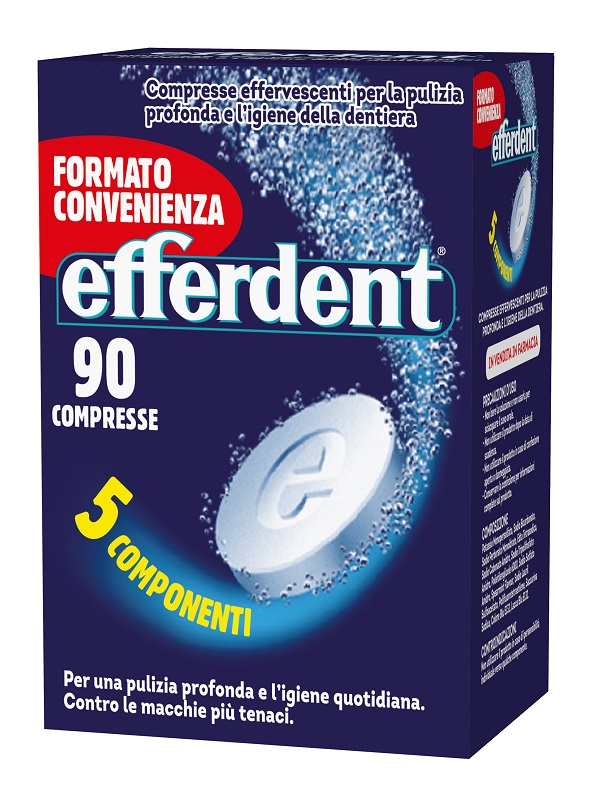 EFFERDENT 90 COMPRESSE EFFERVESCENTI - Farmadillo