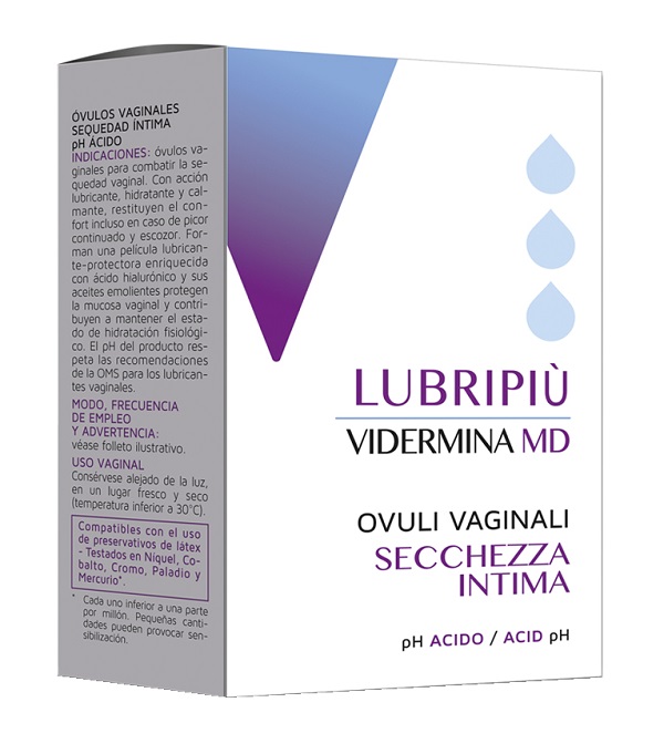VIDERMINA LUBRIPIU' OVULI VAGINALI 2 BLISTER DA 5 OVULI - Farmadillo