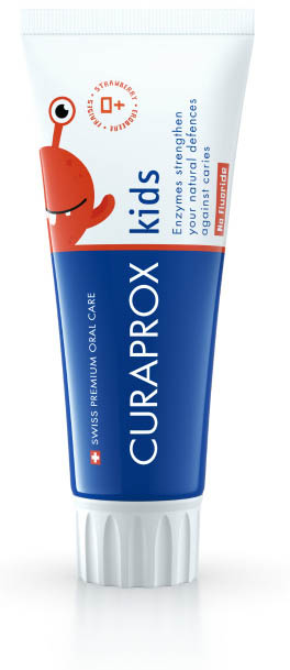 CURAPROX KIDS TOOTHPASTE STRAWBERRY FLAVOR 0 PPM 60 ML - Farmadillo