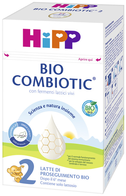 HIPP LATTE 2 COMBIOTIC 600 G BIO - Farmadillo
