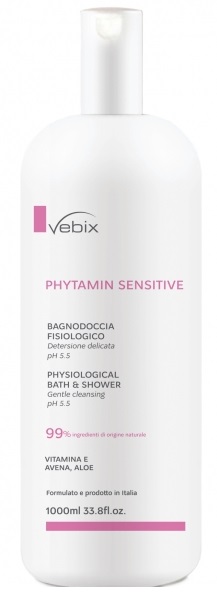 VEBIX PHYTAMIN PELLI SENSIBILI BAGNODOCCIA FISIOLOGICO 1000 ML - Farmadillo