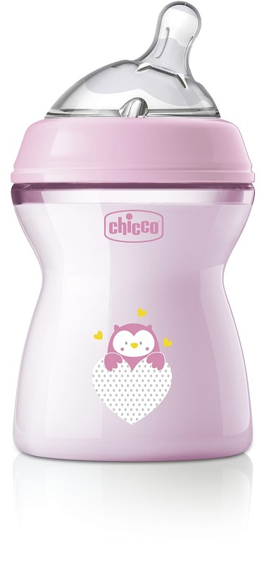 CHICCO BIBERON NAT FEEL PP 2M+ 250 ML BIMBA - Farmadillo
