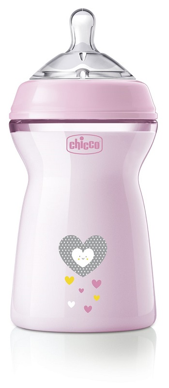 CHICCO BIBERON NAT FEEL PP 6M+ 330 ML BIMBA - Farmadillo