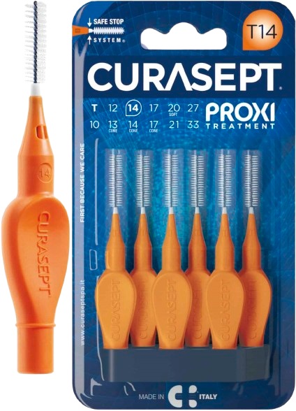 CURASEPT PROXI T14 ARANCIO/ORANGE 6 PEZZI - Farmadillo