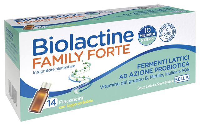 BIOLACTINE FAMILY FORTE 10 MILIARDI 14 FLACONCINI DA 9 ML - Farmadillo