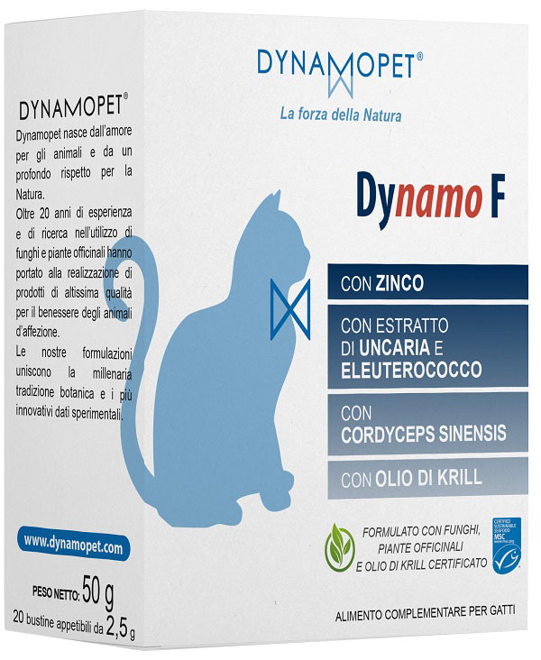 DYNAMO F GATTI 20 BUSTINE APPETIBILI DA 2,5 G - Farmadillo