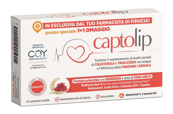 CAPTOLIP NEW FORMULA 24 COMPRESSE RIVESTITE - Farmadillo