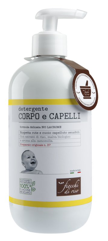 FIOCCHI DI RISO DETERGENTE CORPO/CAPELLI CAMOMILLA 400 ML - Farmadillo