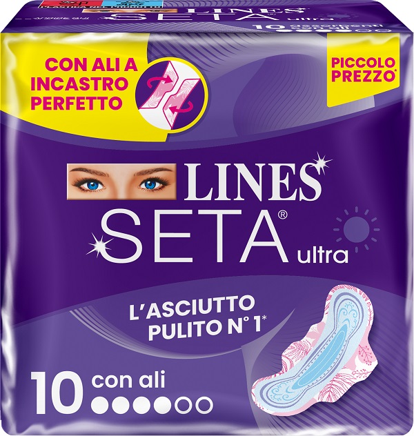 LINES SETA ULTRA ASSORBENTI ALI DWCT 10 PEZZI - Farmadillo