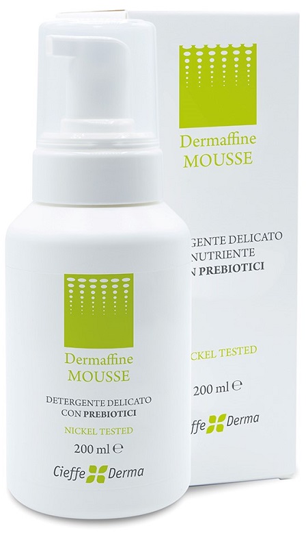 DERMAFFINE MOUSSE DETERGENTE DELICATO E NUTRIENTE CON PREBIOTICI 200 ML - Farmadillo