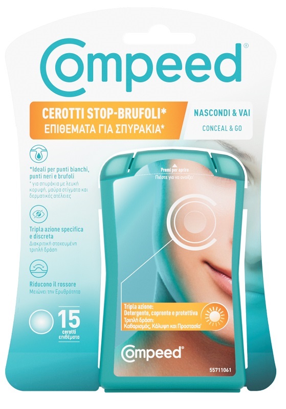 COMPEED CEROTTI STOP BRUFOLI NASCONDI & VAI 15 PEZZI - Farmadillo