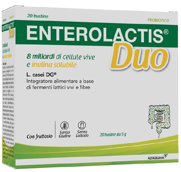 ENTEROLACTIS DUO INULINA 20 BUSTINE 5 G - Farmadillo