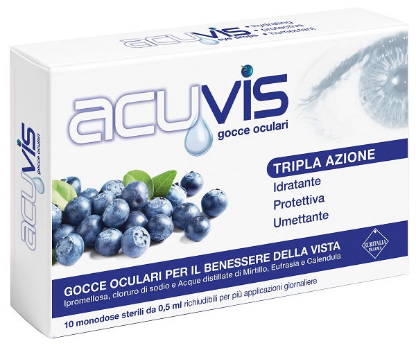 GOCCE OCULARI ACUVIS 10 FLACONCINI 0,5 ML - Farmadillo
