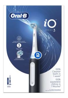 ORALB IO3S BLACK SPAZZOLINO ELETTRICO - Farmadillo