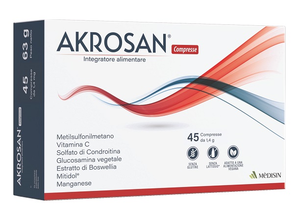 AKROSAN 45 COMPRESSE - Farmadillo