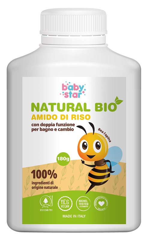 BABYSTAR AMIDO DI RISO NATURAL BIO 180 G - Farmadillo