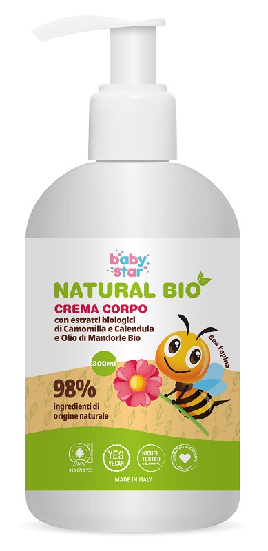 BABYSTAR CREMA CORPO NATURAL BIO 300 ML - Farmadillo