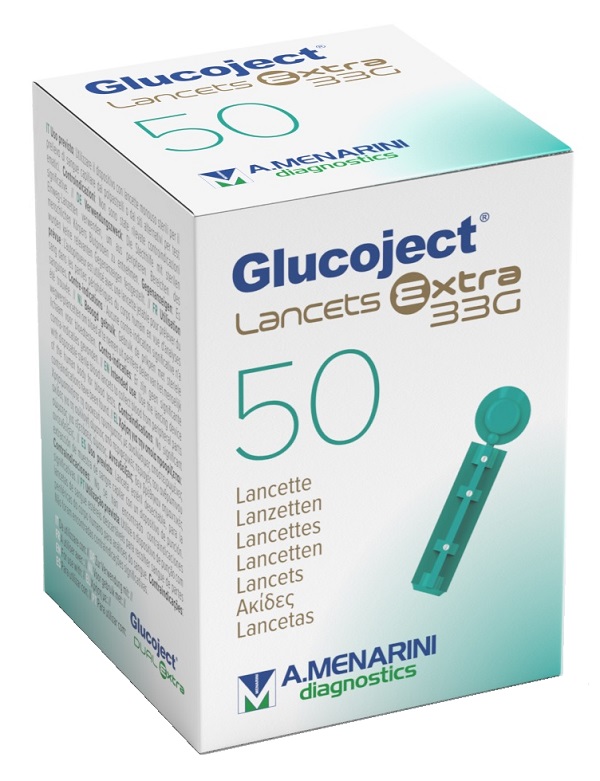 LANCETTA PUNGIDITO GLUCOJECT EXTRA GAUGE 33 50 PEZZI - Farmadillo