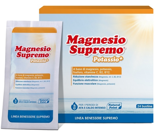 MAGNESIO SUPREMO POTASSIO+ 24 BUSTINE - Farmadillo